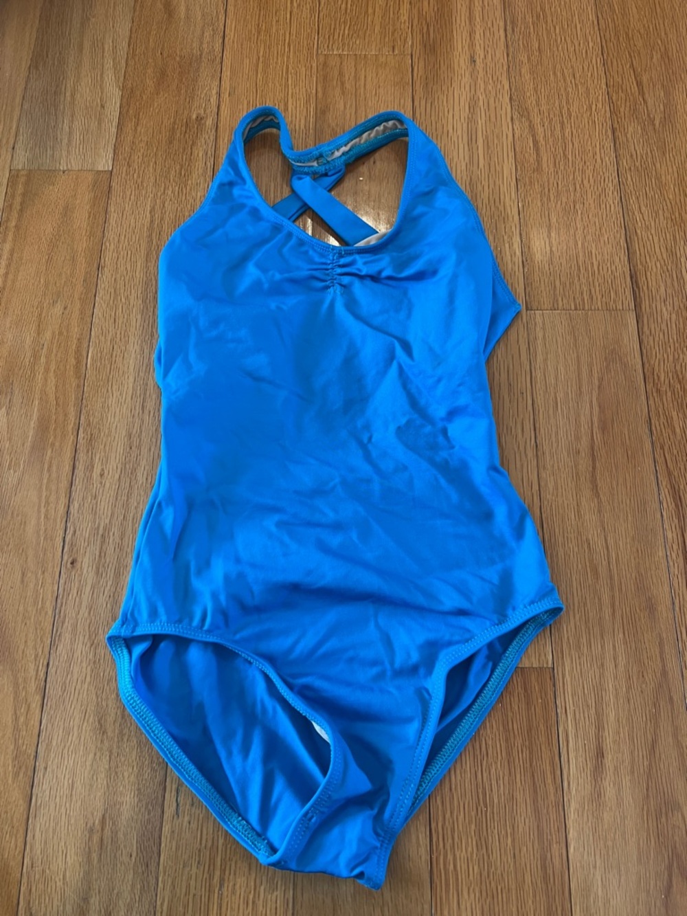 Teal petite adult motionwear leotard. EUC
